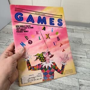 Games Magazine March / April‎ 1981 Vtg Brain Teasers Logic Crossword Puzzles